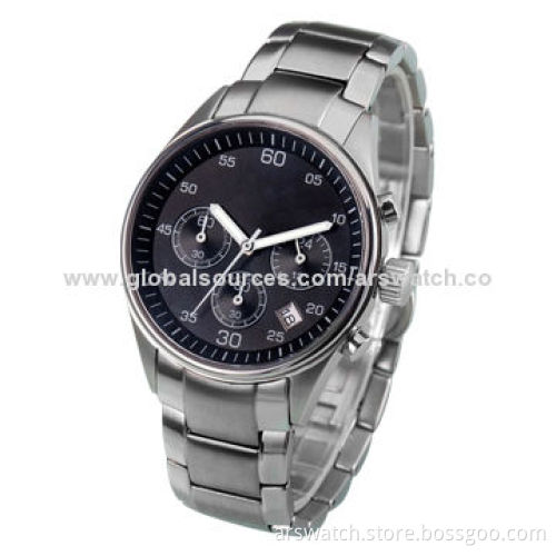 New Metal Wristwatch for Men, 5ATM Waterproof, Customized Designs Welcomed